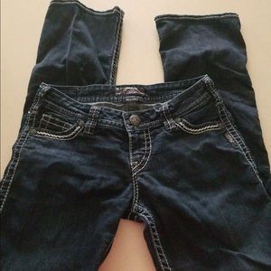 Women’s silver jeans